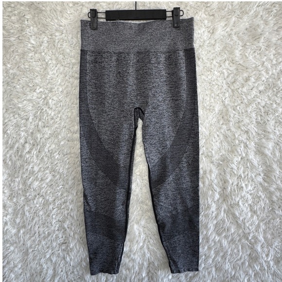 PINK Active Pants - Victoria Secret Pink Active Seamless High Waist Leggings Gray Activewear Large L